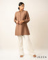 Casual Grace: Poly-Cotton Mandarin Top 67913